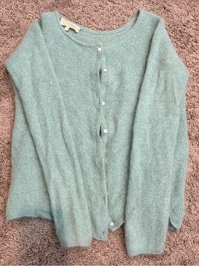 Sézane Sea Green Gaspard Cardigan- Small